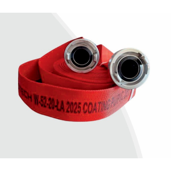 WE-38-20m 20 bar z łącznikami ciśnieniowymi AL. Powlekany PU Czerowny